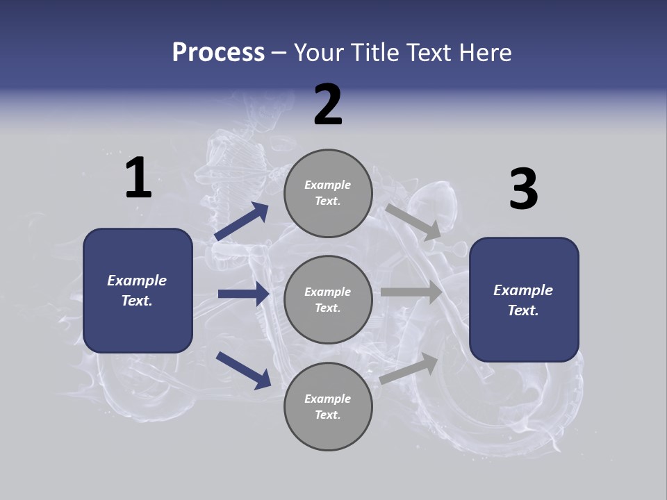 Bone Motorbike Horizontal PowerPoint Template