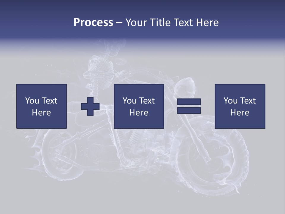 Bone Motorbike Horizontal PowerPoint Template