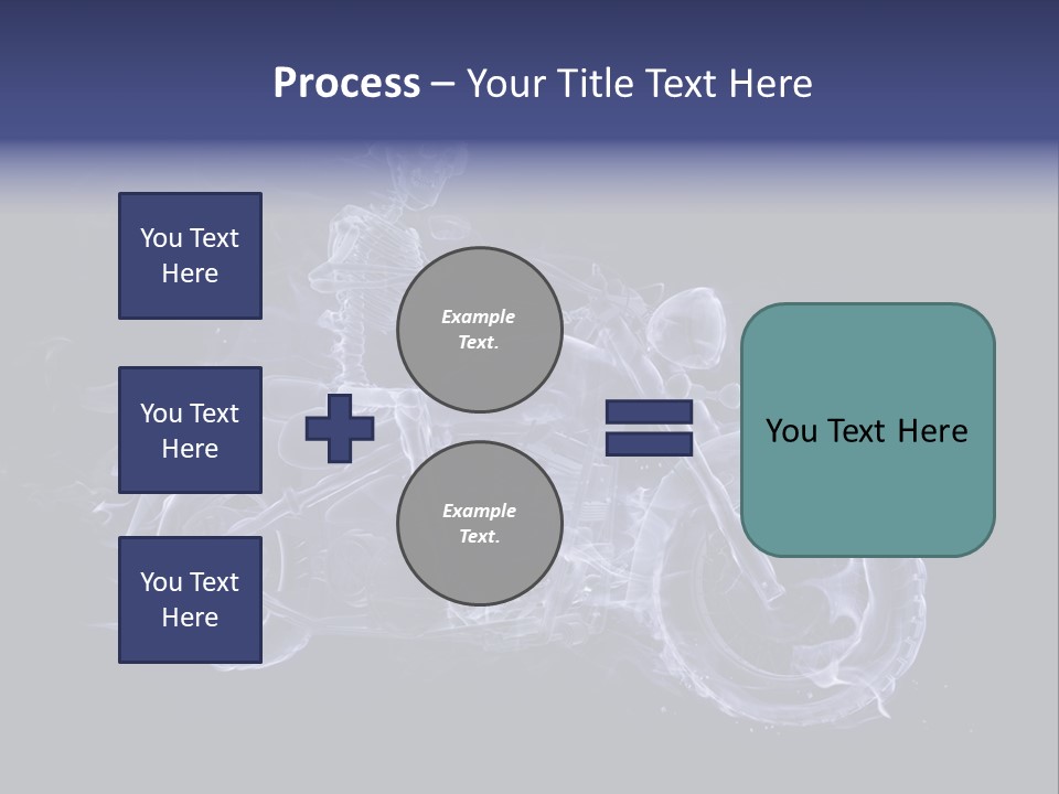 Bone Motorbike Horizontal PowerPoint Template