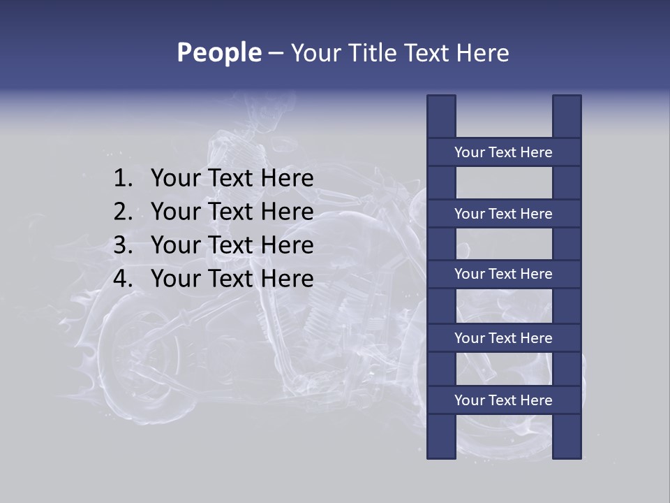 Bone Motorbike Horizontal PowerPoint Template