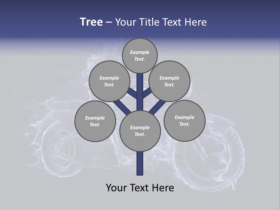 Bone Motorbike Horizontal PowerPoint Template