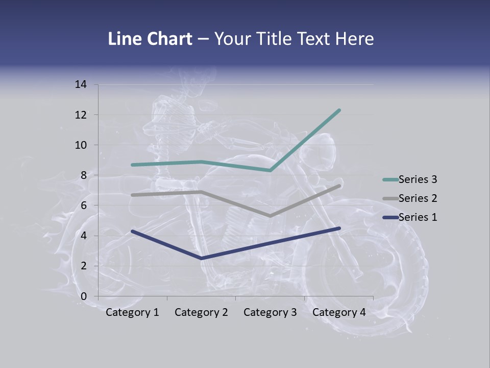 Bone Motorbike Horizontal PowerPoint Template