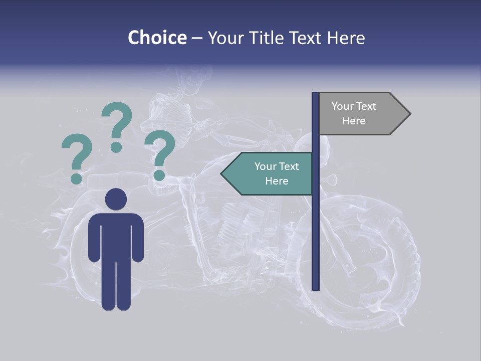 Bone Motorbike Horizontal PowerPoint Template