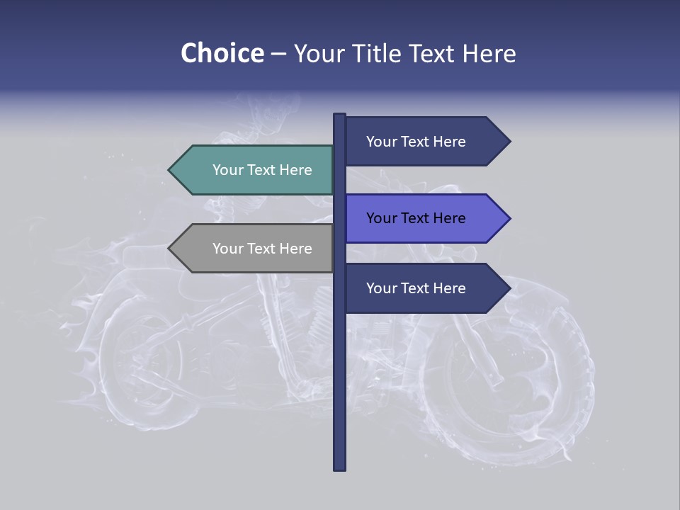 Bone Motorbike Horizontal PowerPoint Template