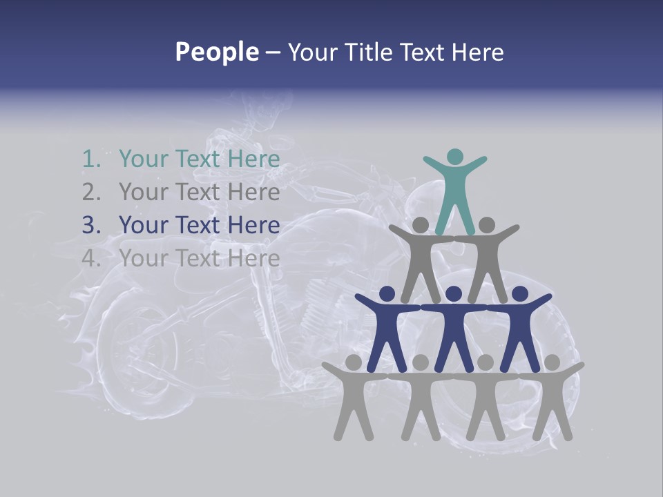 Bone Motorbike Horizontal PowerPoint Template