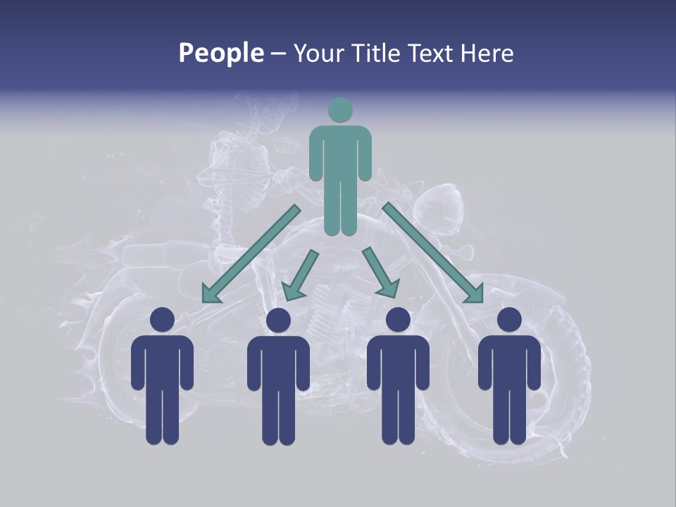 Bone Motorbike Horizontal PowerPoint Template