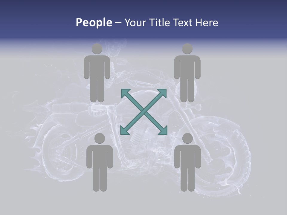 Bone Motorbike Horizontal PowerPoint Template