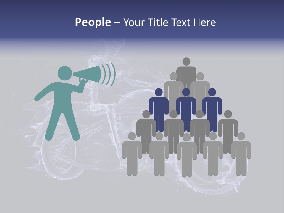 Bone Motorbike Horizontal PowerPoint Template