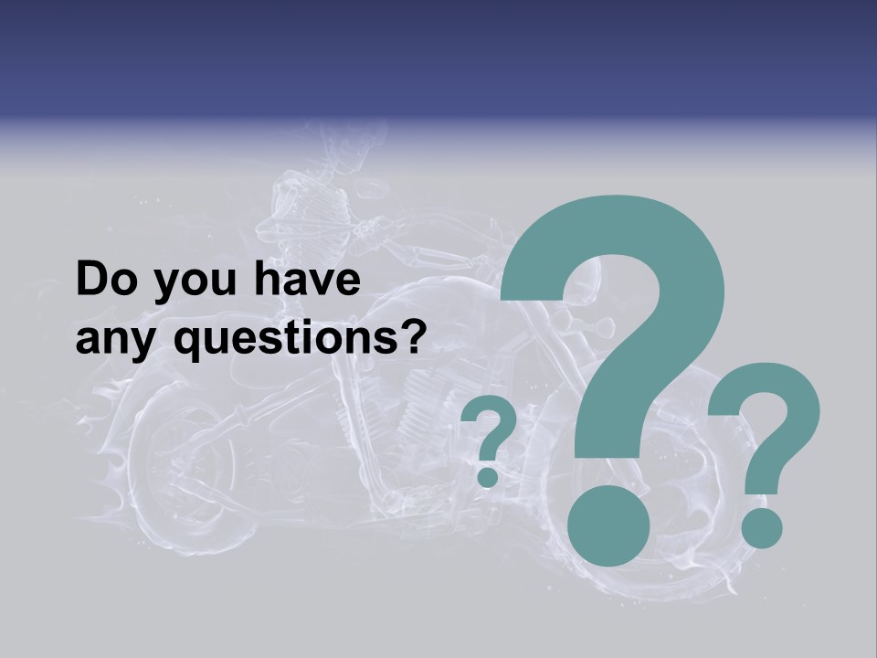 Bone Motorbike Horizontal PowerPoint Template