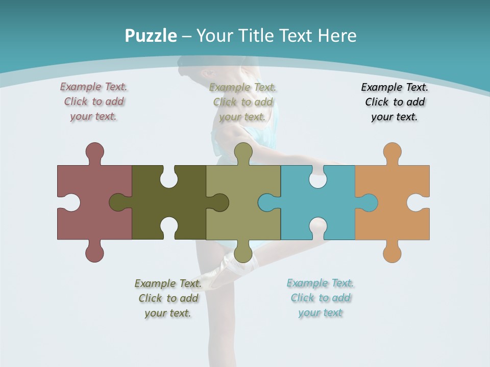 Young Temptation Jump PowerPoint Template