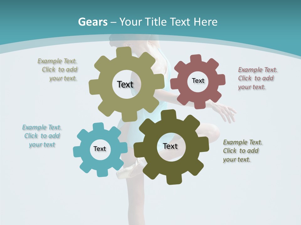 Young Temptation Jump PowerPoint Template