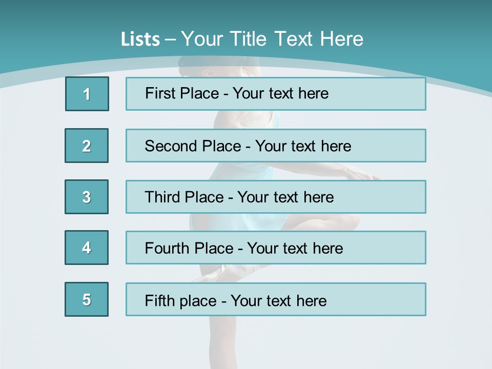 Young Temptation Jump PowerPoint Template
