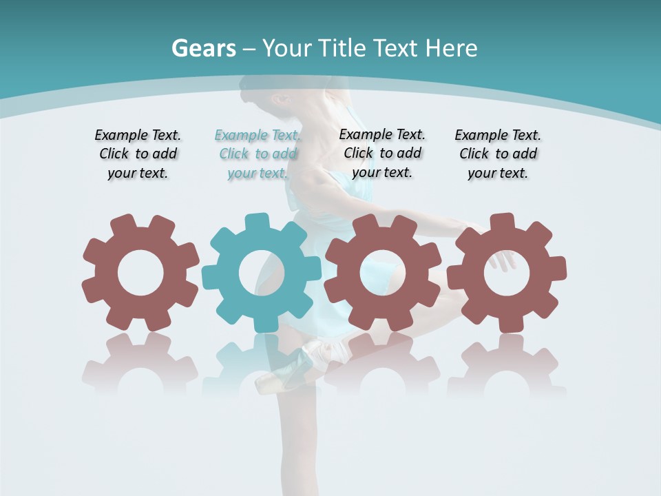 Young Temptation Jump PowerPoint Template