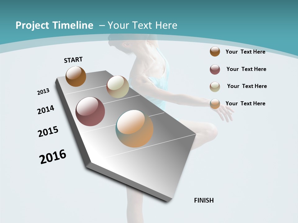 Young Temptation Jump PowerPoint Template