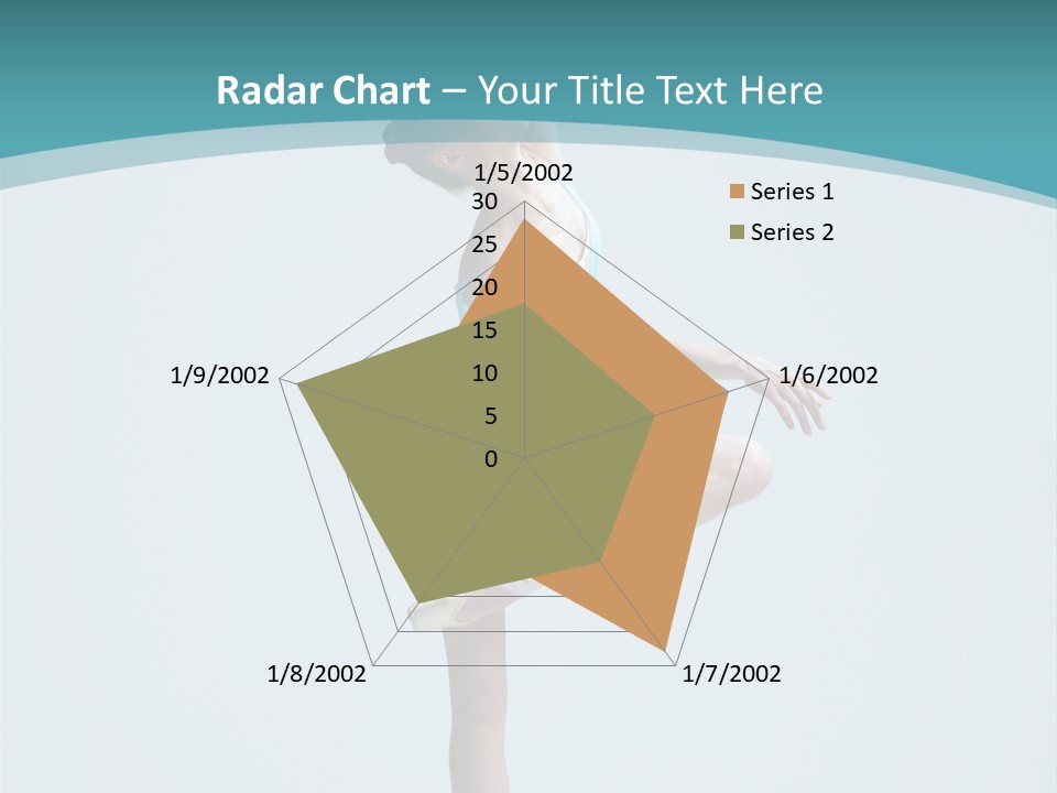 Young Temptation Jump PowerPoint Template