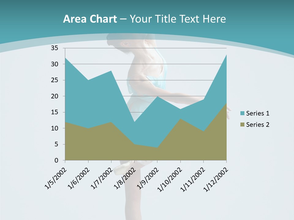Young Temptation Jump PowerPoint Template