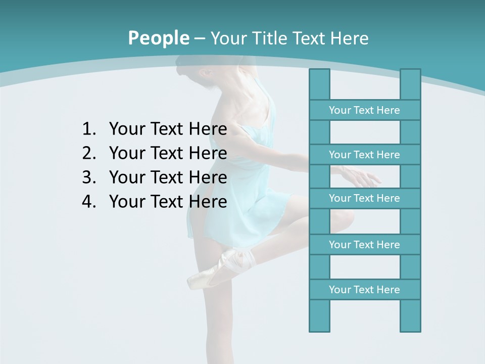 Young Temptation Jump PowerPoint Template