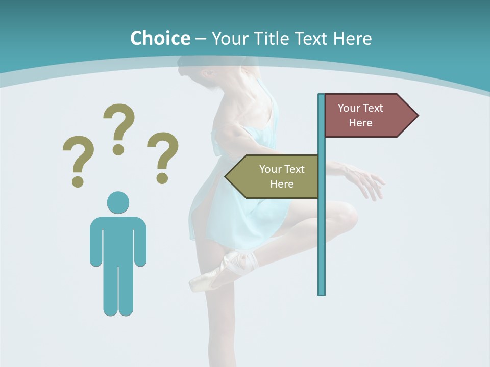 Young Temptation Jump PowerPoint Template