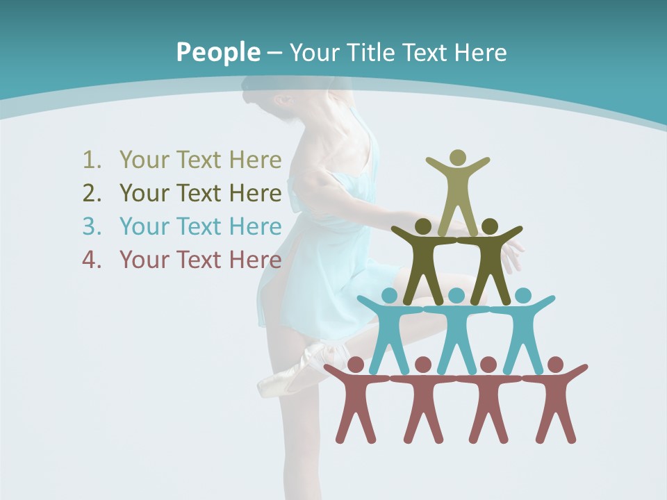 Young Temptation Jump PowerPoint Template