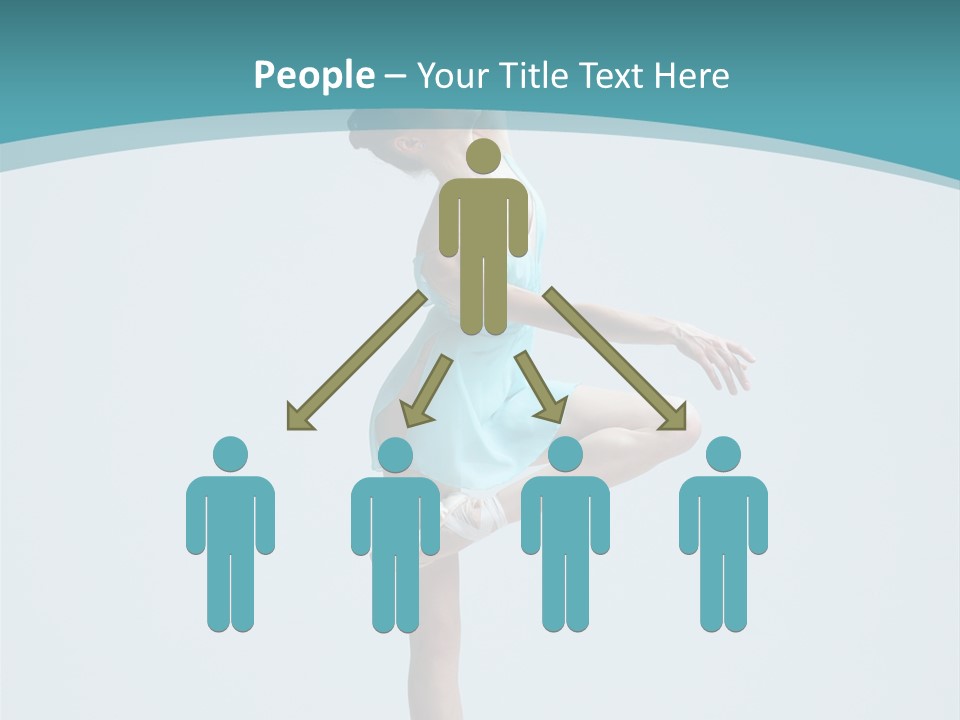 Young Temptation Jump PowerPoint Template