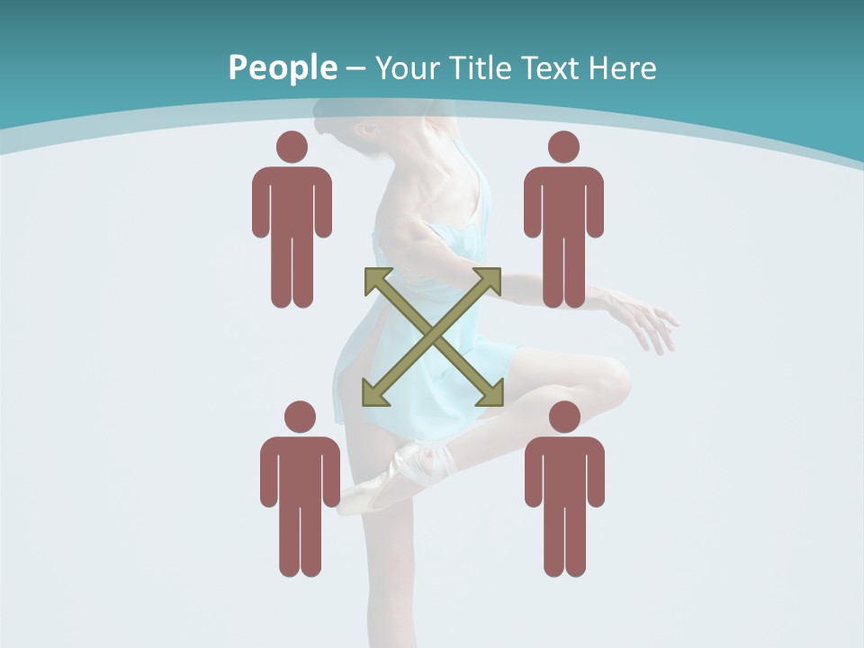 Young Temptation Jump PowerPoint Template