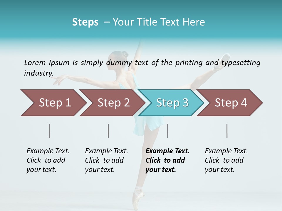 Pose Ballerina Classical PowerPoint Template