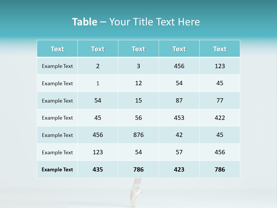 Pose Ballerina Classical PowerPoint Template