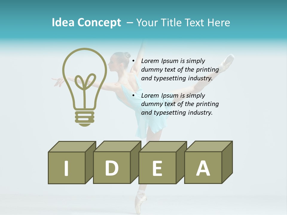 Pose Ballerina Classical PowerPoint Template