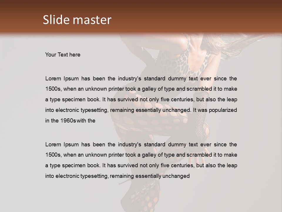 Diva Go Go Woman PowerPoint Template