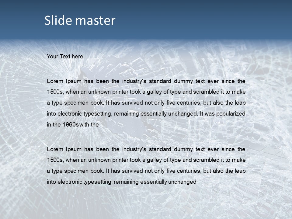 Damage Impact Windscreen PowerPoint Template