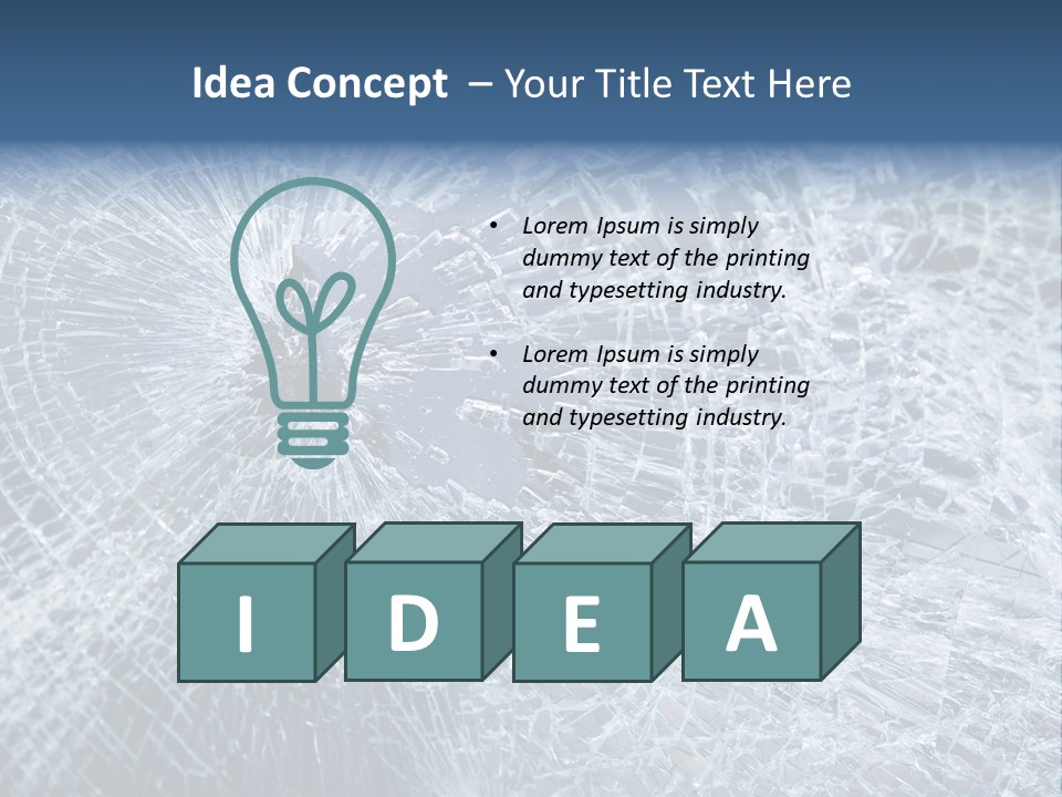 Damage Impact Windscreen PowerPoint Template