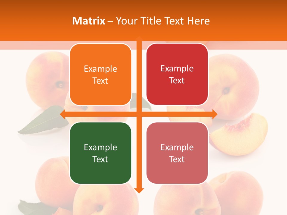 Green Peach Red PowerPoint Template