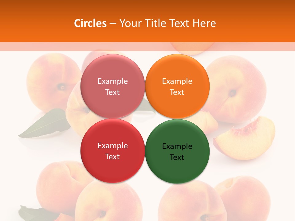 Green Peach Red PowerPoint Template