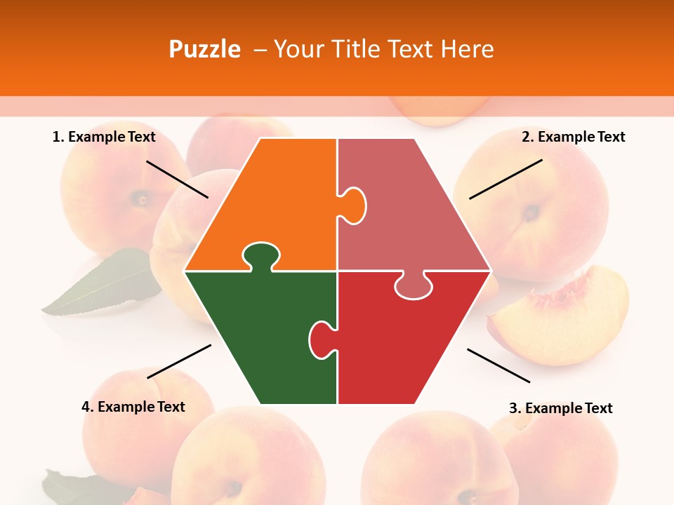 Green Peach Red PowerPoint Template