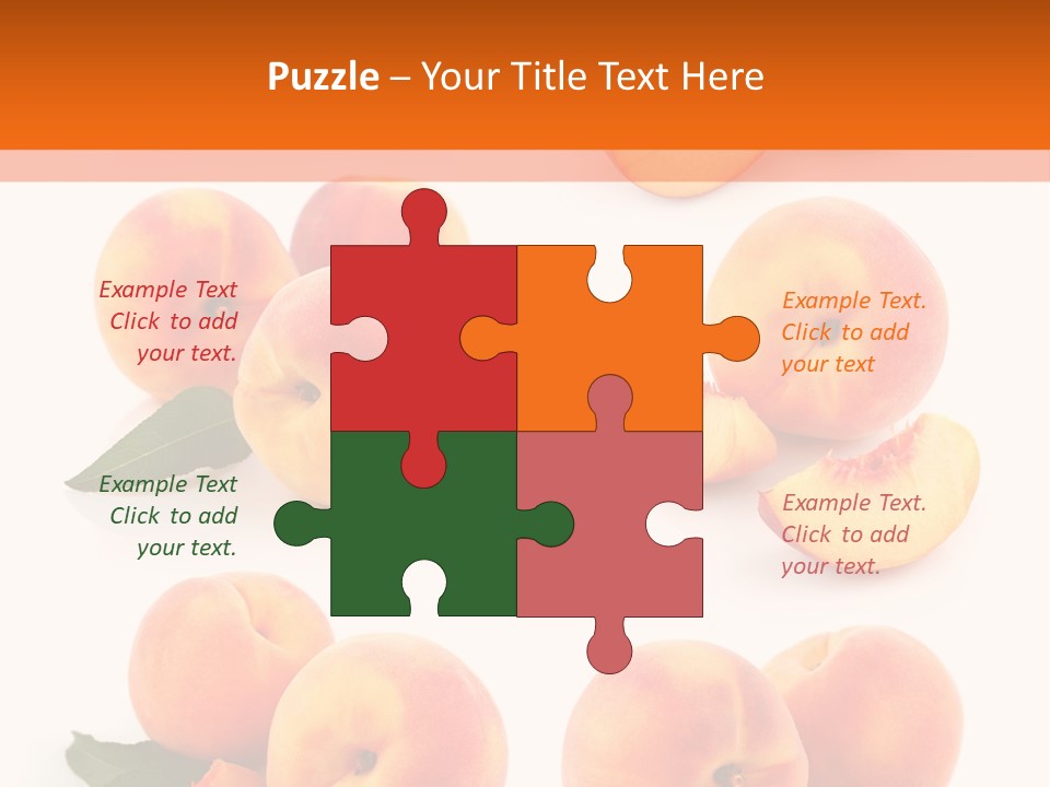 Green Peach Red PowerPoint Template