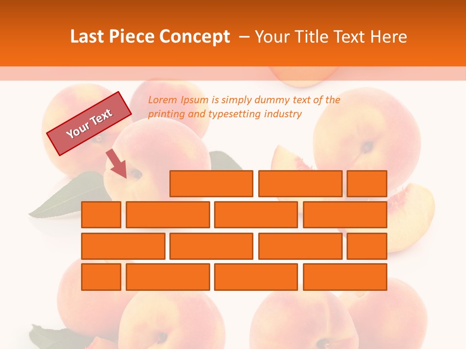 Green Peach Red PowerPoint Template