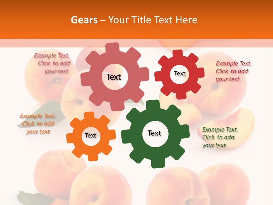Green Peach Red PowerPoint Template