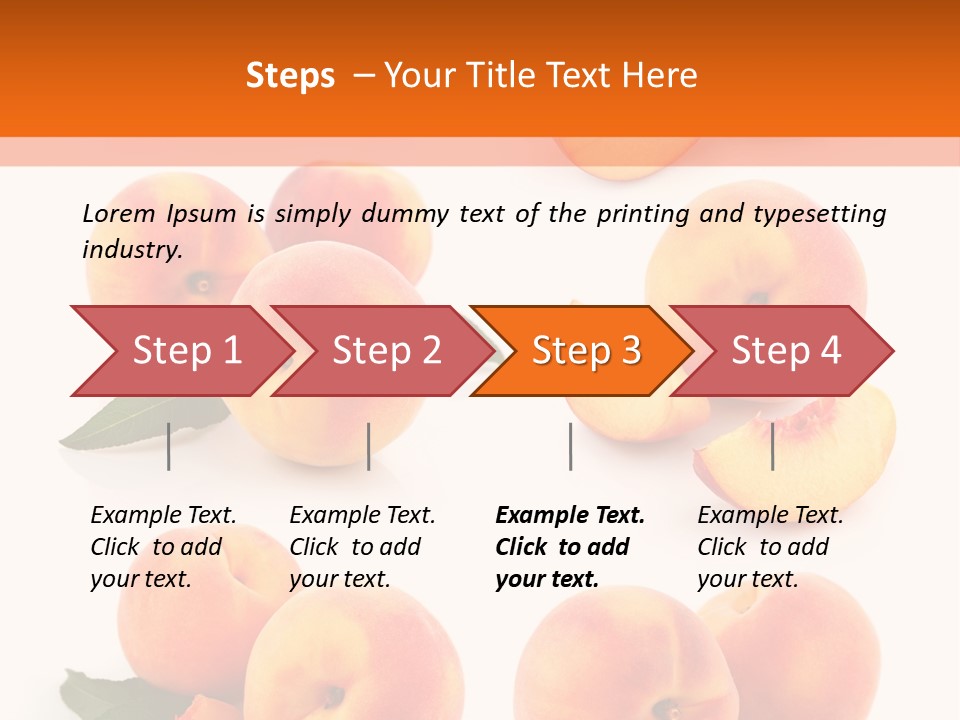 Green Peach Red PowerPoint Template