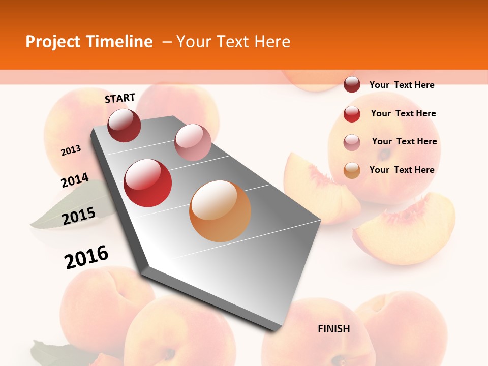 Green Peach Red PowerPoint Template