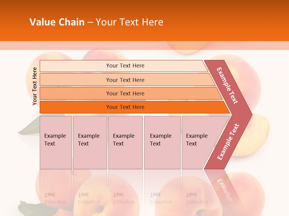 Green Peach Red PowerPoint Template