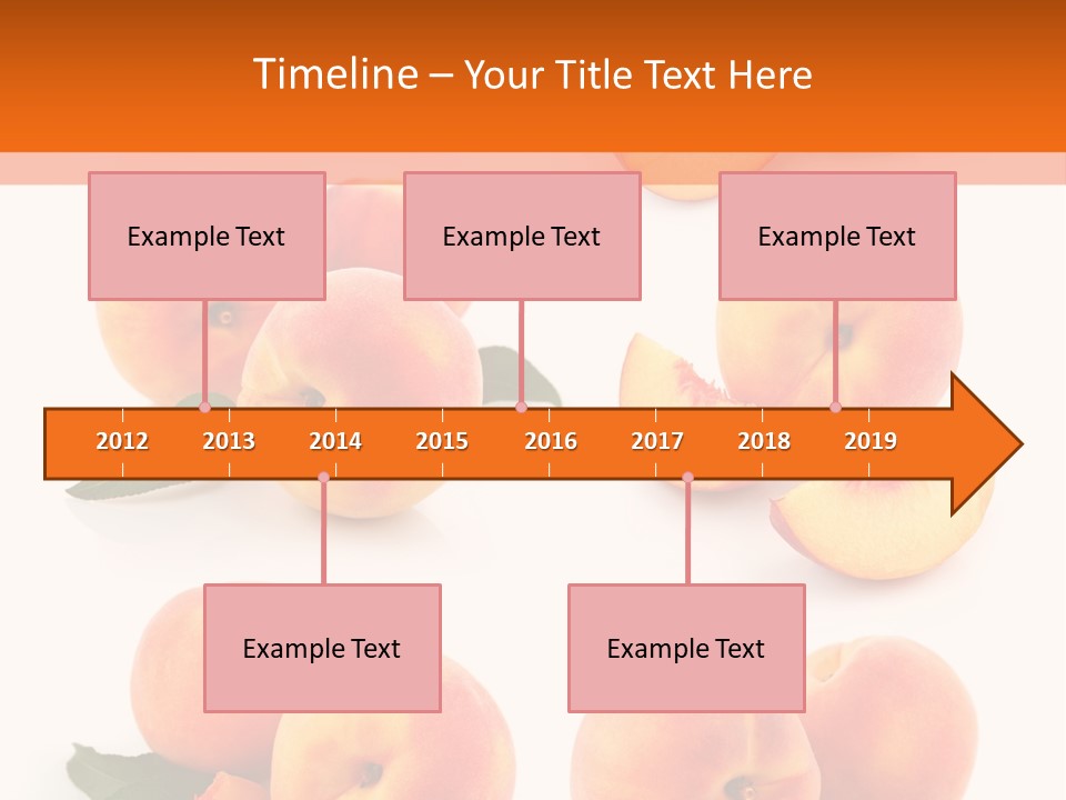 Green Peach Red PowerPoint Template