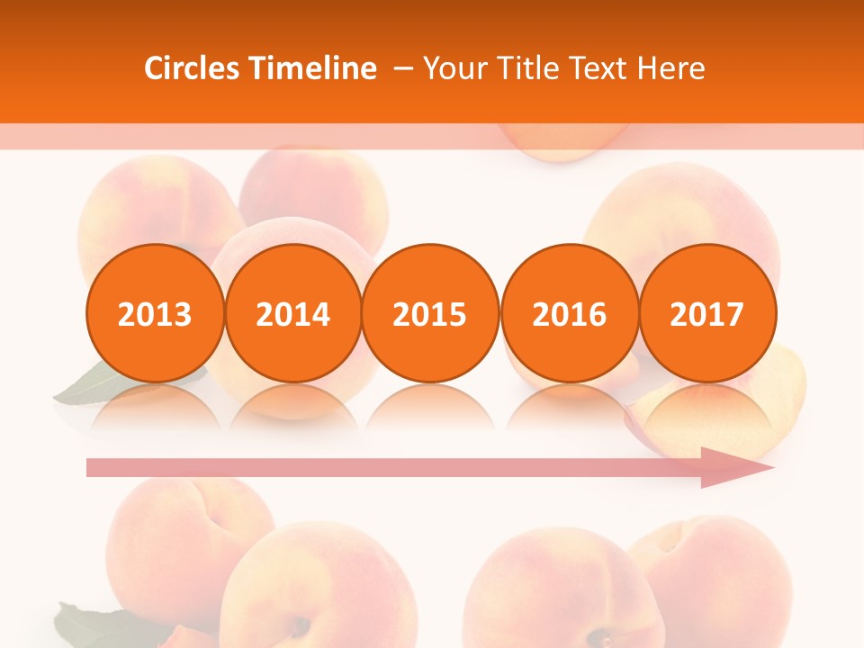 Green Peach Red PowerPoint Template