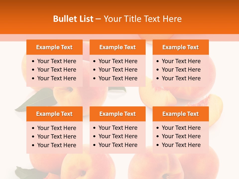 Green Peach Red PowerPoint Template