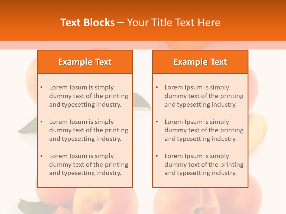 Green Peach Red PowerPoint Template