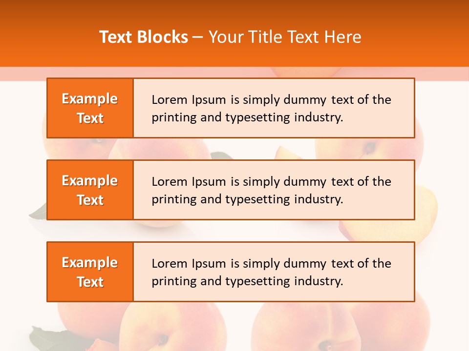 Green Peach Red PowerPoint Template