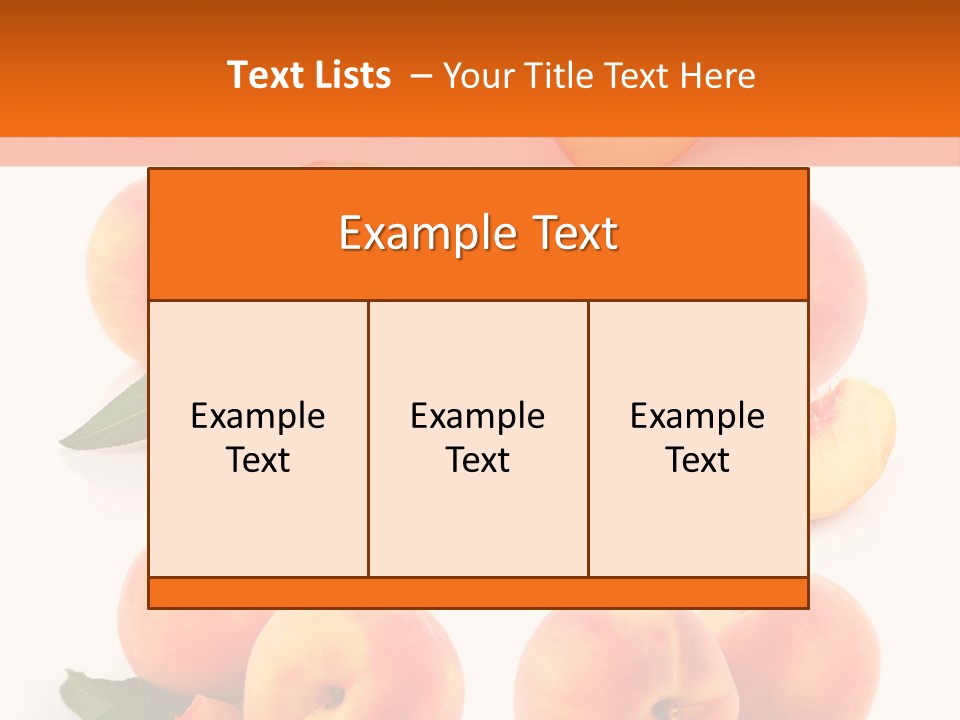 Green Peach Red PowerPoint Template