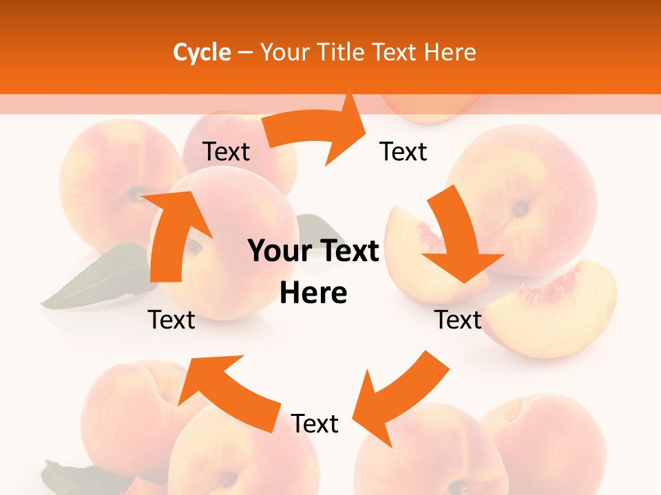 Green Peach Red PowerPoint Template