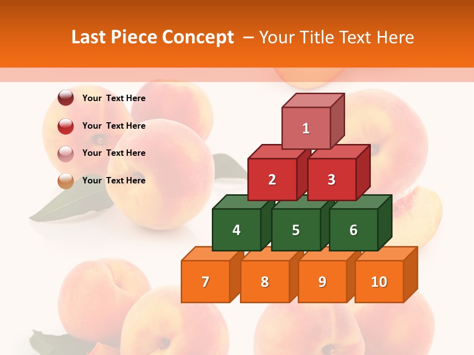 Green Peach Red PowerPoint Template