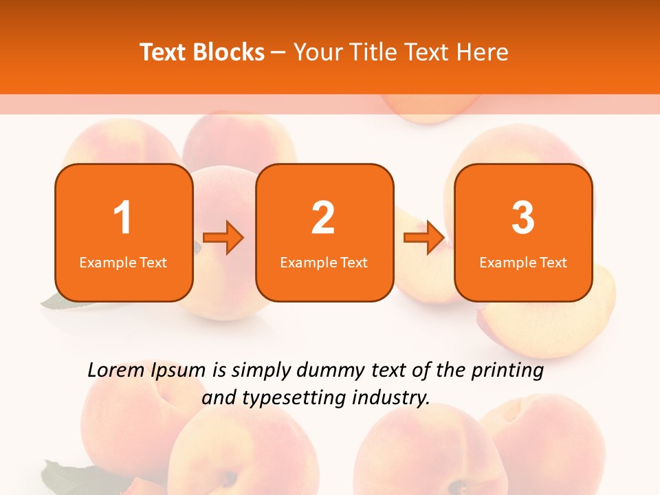 Green Peach Red PowerPoint Template