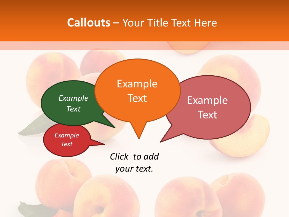Green Peach Red PowerPoint Template